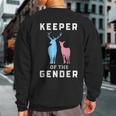 Keeper Of The Gender Buck Or Doe Gender Reveal Sweatshirt Back Print