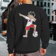 Korean Boy Wearing The Colors Of South Korea Sweatshirt Back Print