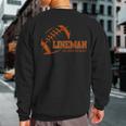 Lineman All Cuts No Glory Football Sweatshirt Back Print