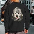 Medieval Golden Retriever Knight Warrior Dog Lover Sweatshirt Back Print