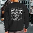 Memphis Tennessee Blues Country Music Guitar Vintage Sweatshirt Back Print
