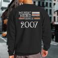 Music Nerd Since 2007 13Th Birthday Music Lover Musical Sweatshirt Back Print