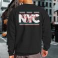 New York City Nyc Usa Big Apple Retro Typography Vintage Sweatshirt Back Print