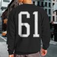 Official Team League 61 Jersey Number 61 Sports Jersey Sweatshirt Back Print