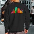 Orlando Skyline Florida Colorful Vintage Orlando Fl Sweatshirt Back Print