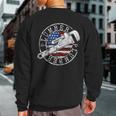 Plumber American Flag Plumbing Usa Patriot Stamp Style Sweatshirt Back Print