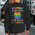 Poppin My Way Through 100 Days 100Th Day Of School Kid Sweatshirt Back Print