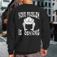 Your Problem Is Obvious Your Head Is Up Your Ass Sweatshirt Back Print