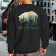Puget Sound Bear State Of Washington Pacific Nw Wildlife Sweatshirt Back Print
