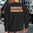 Queens Ny New York City Home Roots Retro 70S 80S Sweatshirt Back Print