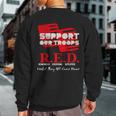 Red Friday Military On Friday We Wear Red Support Our Troops Sweatshirt Back Print