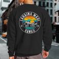 Retro 70S 80S Lahaina Maui Hawaii Hi Sweatshirt Back Print