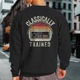 Retro Vintage Classically Trained Video Game Adult Sweatshirt Back Print