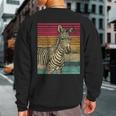Retro Zebra Sweatshirt Back Print