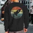 Rocket Launch Astronomy Retro Rocket Space Ship Sweatshirt Back Print