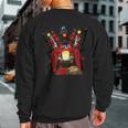 Speaker Man Skibidi Toilet Costume Camera Man Tv Man Sweatshirt Back Print