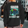 Squad Of The Birthday Boy Monster Truck Birthday Party Sweatshirt Back Print