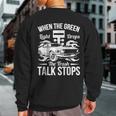 Street Drag Racing When The Green Light Drops Race Car Sweatshirt Back Print