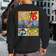 Superhero Birthday Boys 6 Amazing Awesome Super Sweatshirt Back Print