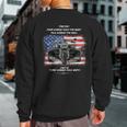 Three Wheels Do Both Usa Flags Trike Sweatshirt Back Print