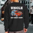 Uncle Birthday Crew Race Car Racing Car Driver Sweatshirt Back Print