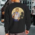 Urban Hipster Tiger Animal Graphic Sweatshirt Back Print