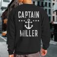 Vintage Captain Miller Family Cruise Lake Boat Sweatshirt Back Print