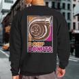 Vintage Doin' Donuts Car Enthusiast Sweatshirt Back Print