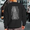 Vintage F-14 Tomcat Jet Fighter American Flag Military Pilot Sweatshirt Back Print