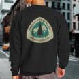 Vintage Pacific Crest National Trail 1968 Lover Hiking Sweatshirt Back Print