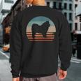 Vintage Retro Samoyed Dog Lover Sweatshirt Back Print