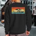 Vintage Tuner Car Skyline Graphic Retro Racing Drift Sweatshirt Back Print