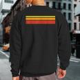 Warm Color Stripes Red Orange Yellow Sweatshirt Back Print