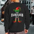 Xmas Fabulous Elf Family Matching Christmas Pajama Sweatshirt Back Print