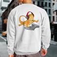 Bearded Dragon Gamer Video Game Gecko Lizard Sweatshirt Back Print