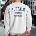 Buffalo New York Ny Vintage Athletic Sports Sweatshirt Back Print