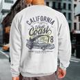 California West Coast Surfing Car Birthday Sweatshirt Back Print