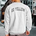 Go Yellow Team Summer Camp Competition Color Event War Game Sweatshirt Back Print