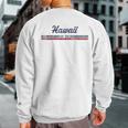 Hawaii Vintage American Flag Retro Sweatshirt Back Print