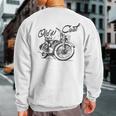 Old's Cool Vintage Motorcycle Bikers Sweatshirt Back Print