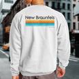 Vintage New Braunfels Tx Texas Usa Retro Sweatshirt Back Print