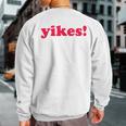 Yikes Cute Pastel Aesthetic FashionSweatshirt Back Print