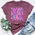 In My 100 Days Of School Era Teacher Students Bella Canvas T-shirt Heather Maroon