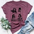90’S Mom Vibes Vintage Cool Mom Trendy Mother's Day Bella Canvas T-shirt Heather Maroon