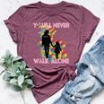 Autism Awareness Support Mom And Daughter You'll Never Walk Bella Canvas T-shirt Heather Maroon