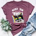 Autism Rizz Em With The Tism Meme Autistic Cat Rainbow Bella Canvas T-shirt Heather Maroon