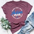 Autism Mom Resilient Tireless Strong Mom Autism Awareness Bella Canvas T-shirt Heather Maroon