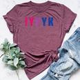 Bisexual Iykyk Fun Bi Pride Flag Bisexuality Lgbtq Women Bella Canvas T-shirt Heather Maroon