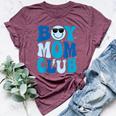 Boy Mom Club Mother's Day Groovy Mother Mama Bella Canvas T-shirt Heather Maroon