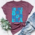 In My Boy Mom Era Retro Groovy Mom Life Happy Mother's Day Bella Canvas T-shirt Heather Maroon